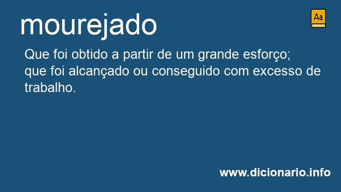 Significado de mourejados