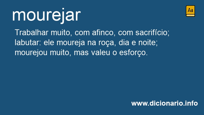 Significado de mourejar