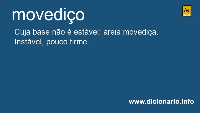 Significado de movedia