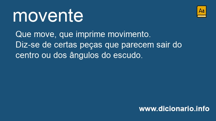 Significado de movente