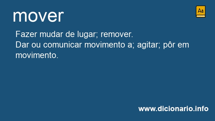 Significado de mover