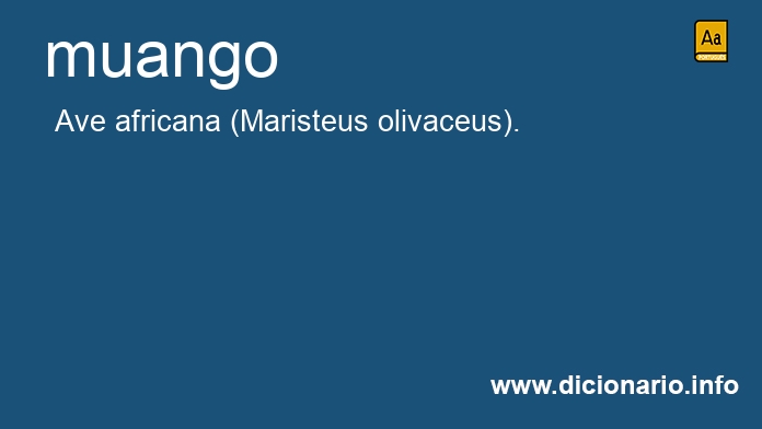 Significado de muango