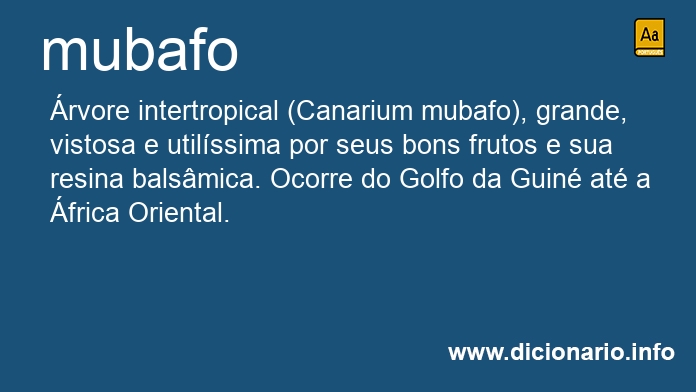 Significado de mubafo