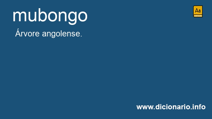 Significado de mubongo