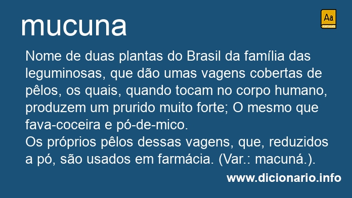 Significado de mucuna