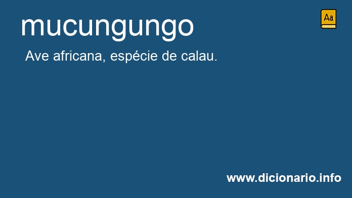 Significado de mucungungo