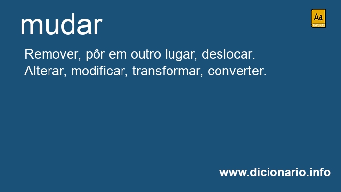 Significado de mudariam