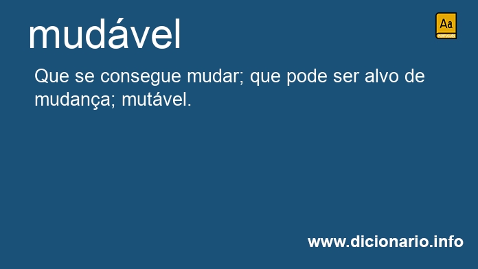 Significado de mudvel