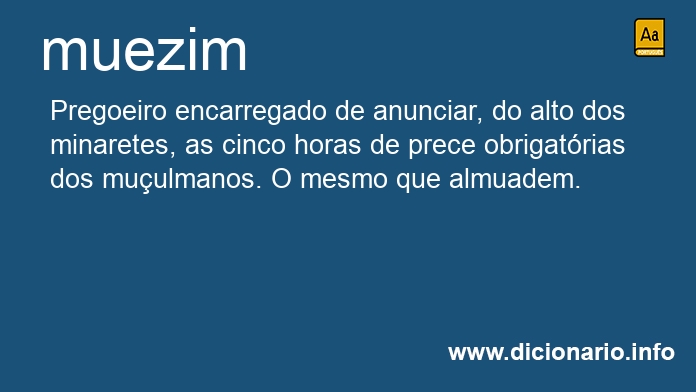 Significado de muezim