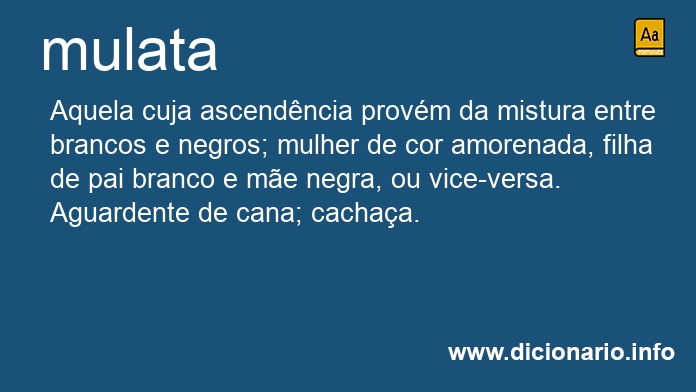 Significado de mulata