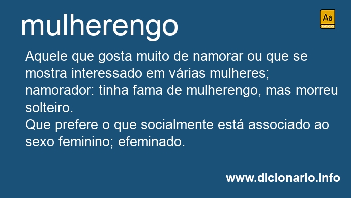 Significado de mulherengos