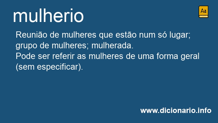 Significado de mulherio