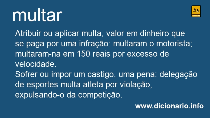 Significado de multar