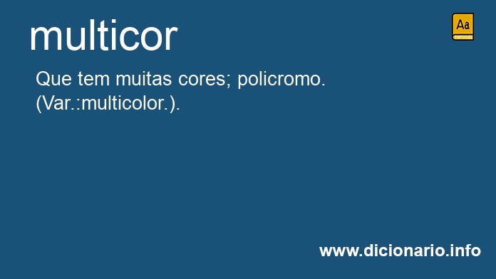 Significado de multicor