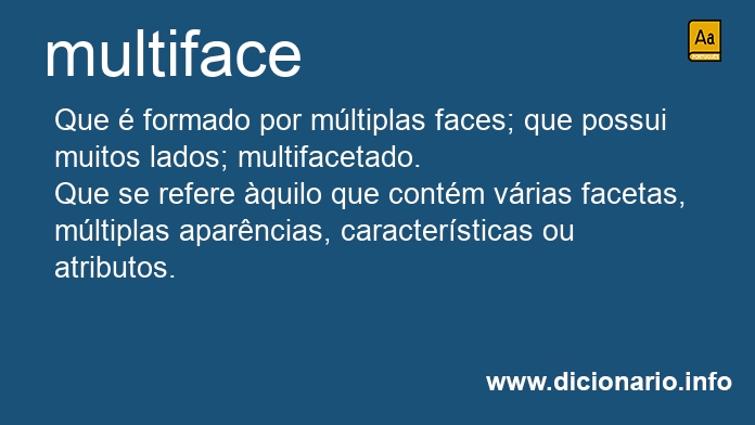 Significado de multiface