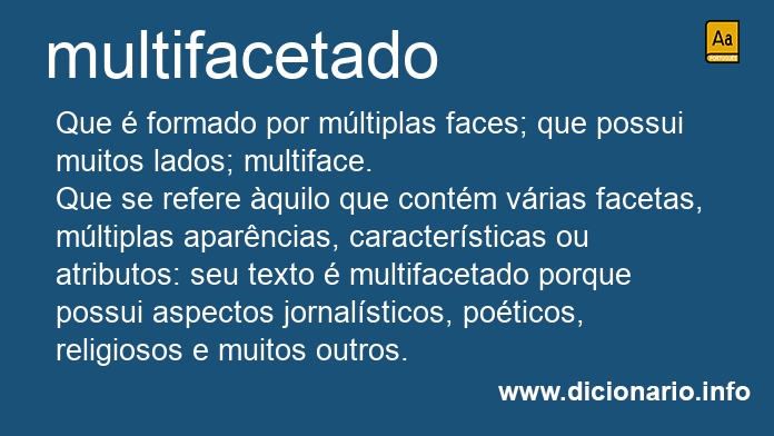 Significado de multifacetada