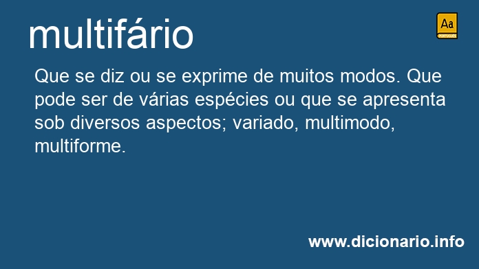 Significado de multifrios