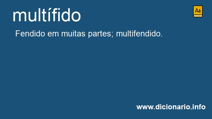 Significado de multfido