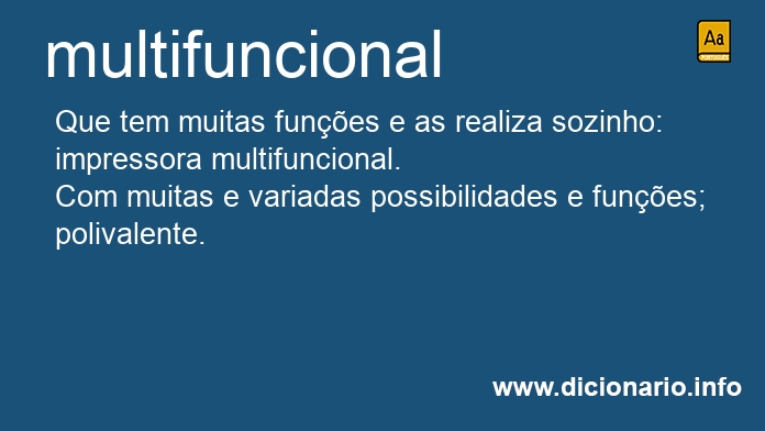 Significado de multifuncional