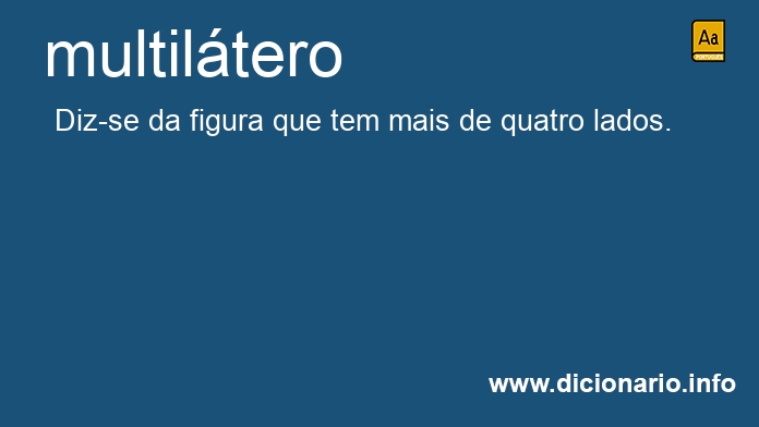 Significado de multiltero