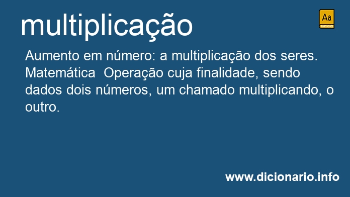 Significado de multiplicao