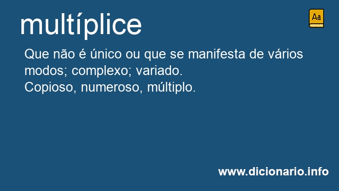 Significado de multplice