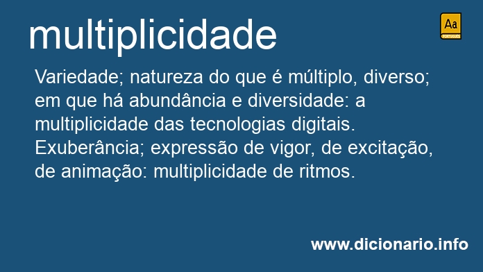 Significado de multiplicidade