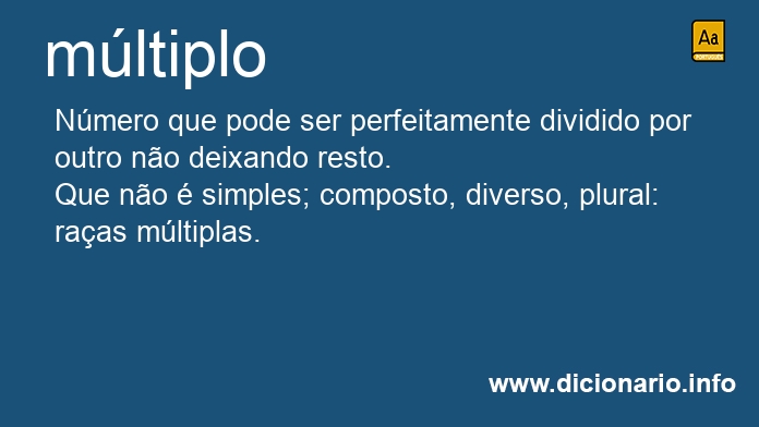 Significado de mltiplo