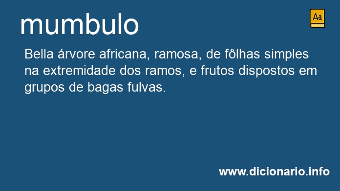 Significado de mumbulo