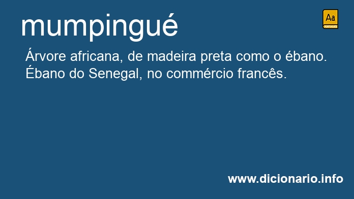 Significado de mumpingu