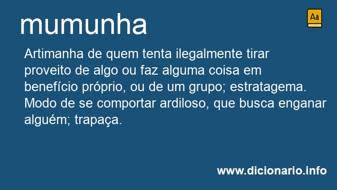 Significado de mumunha