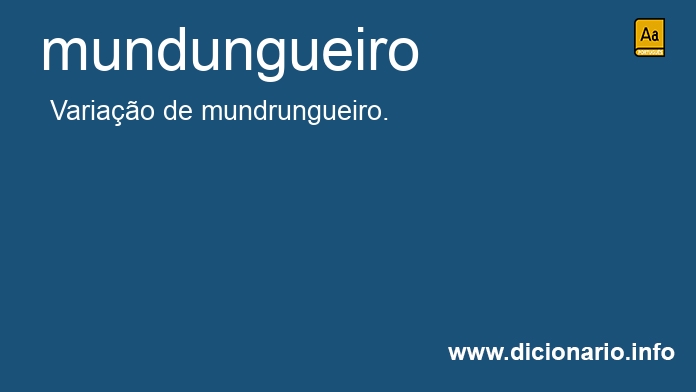 Significado de mundungueiro