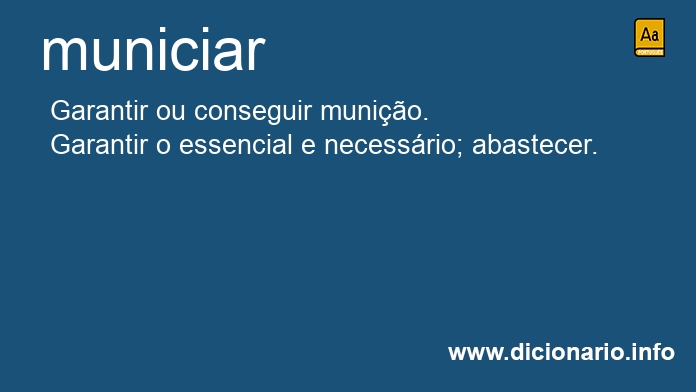 Significado de municiassem