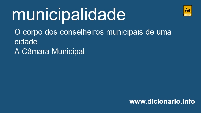 Significado de municipalidade