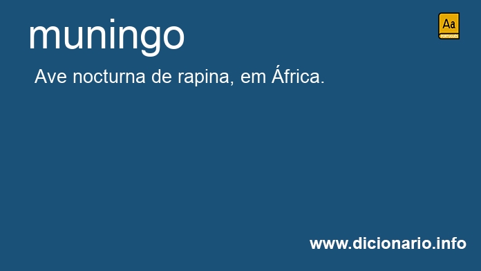 Significado de muningo