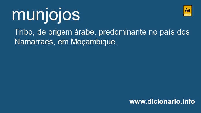 Significado de munjojos