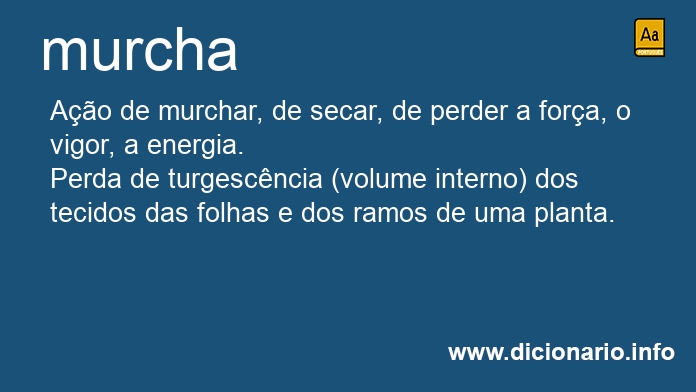 Significado de murcha