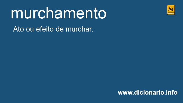 Significado de murchamento
