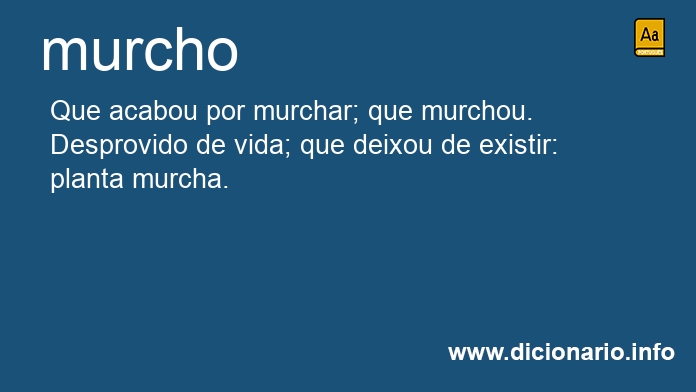 Significado de murchos