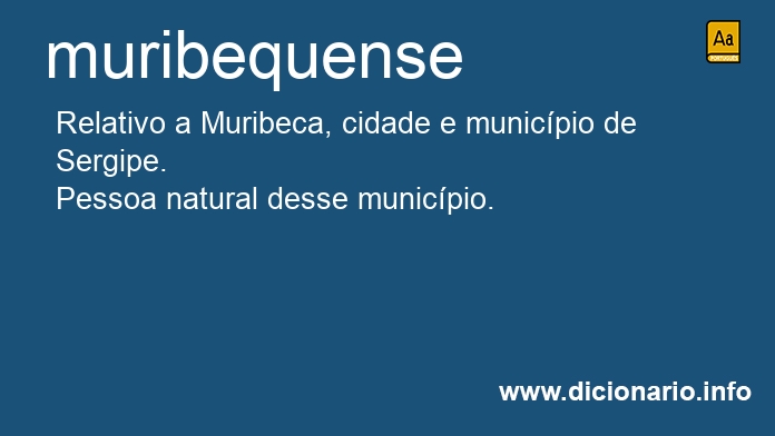 Significado de muribequense