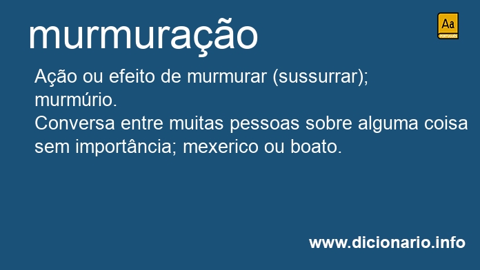 Significado de murmurao