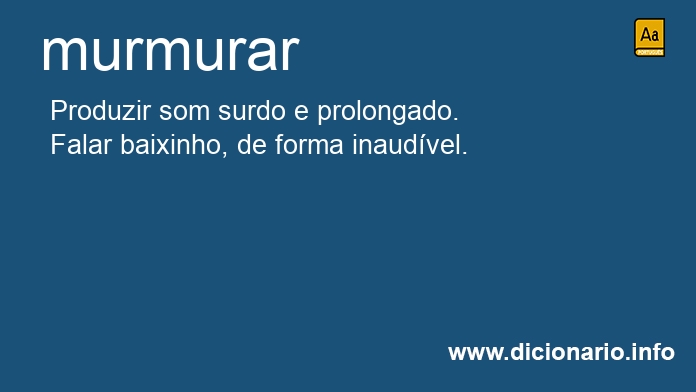 Significado de murmurars