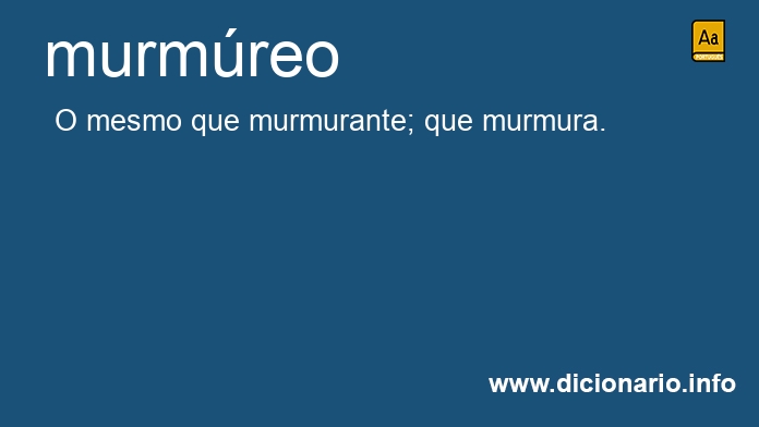 Significado de murmreo