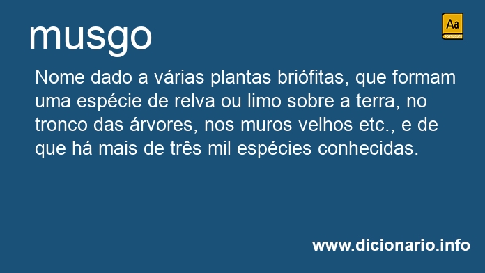 Significado de musgo