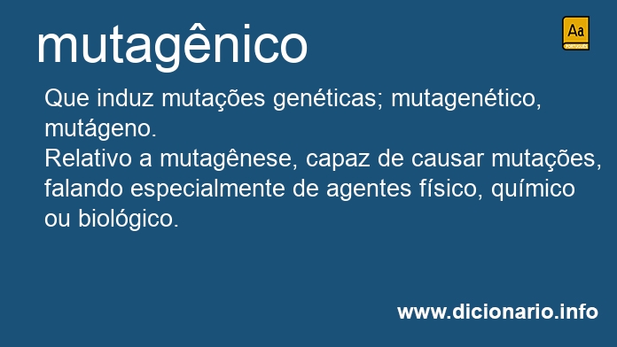 Significado de mutagnica