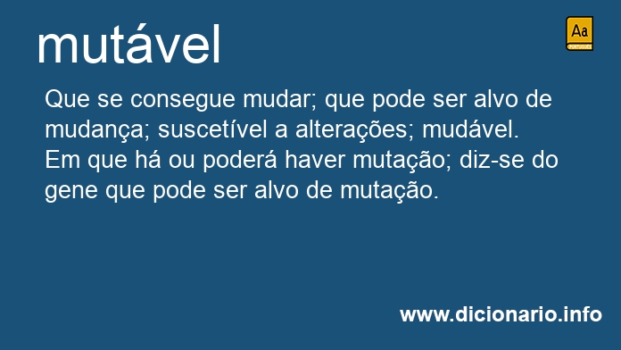 Significado de mutvel