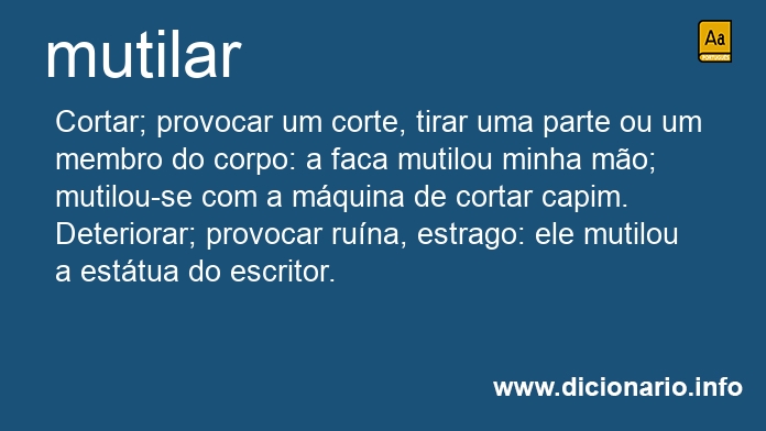 Significado de mutilara