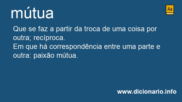 Significado de mtua