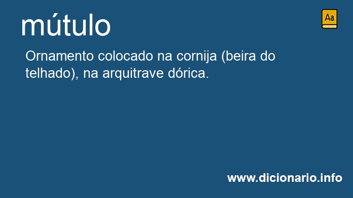 Significado de mtulo