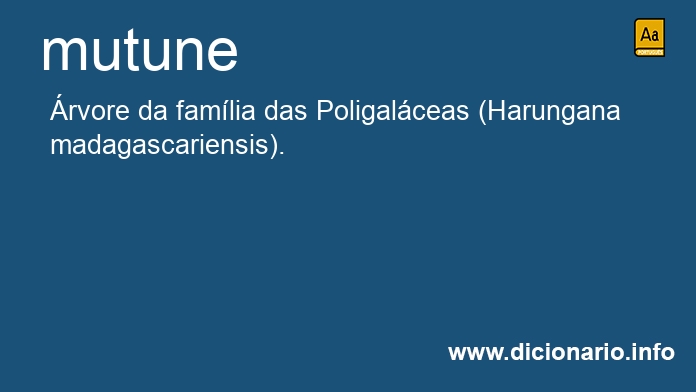 Significado de mutune